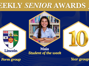 1 June 2026: Weekly Senior Awards