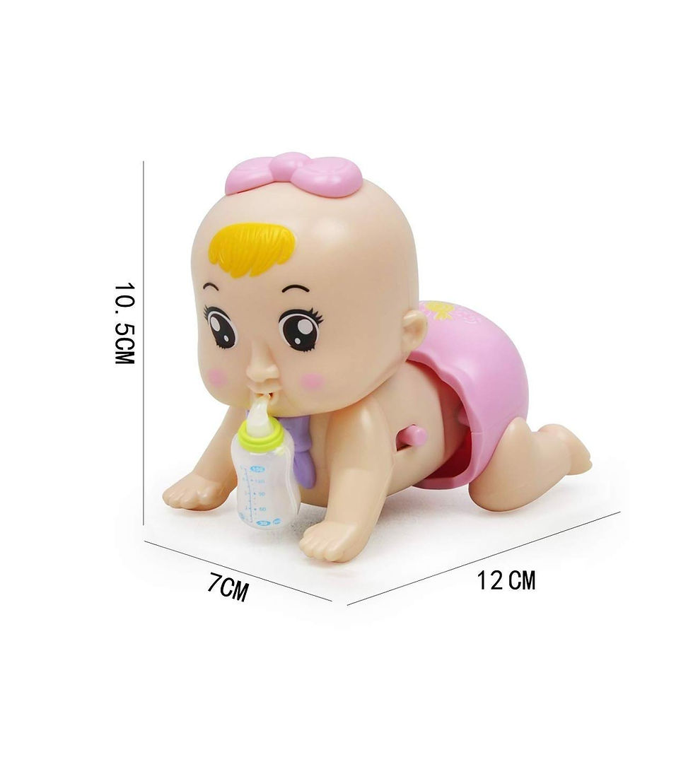 Thumbnail: Infant Crawl Doll Baby Toy Crawling Baby Doll with Lights and Sound Effects New