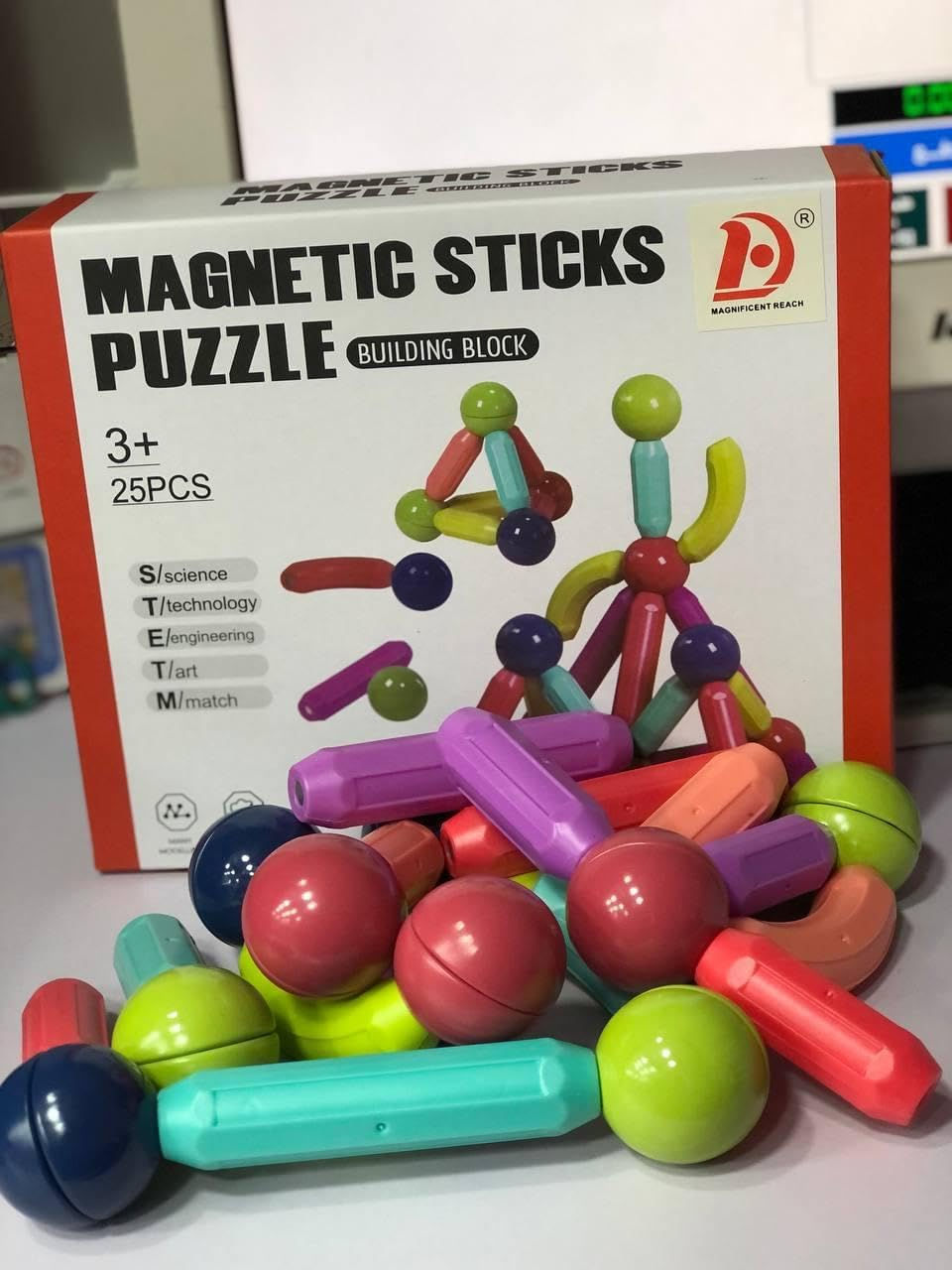 Thumbnail: Geometric Shape Magnetic Building Blocks Toy