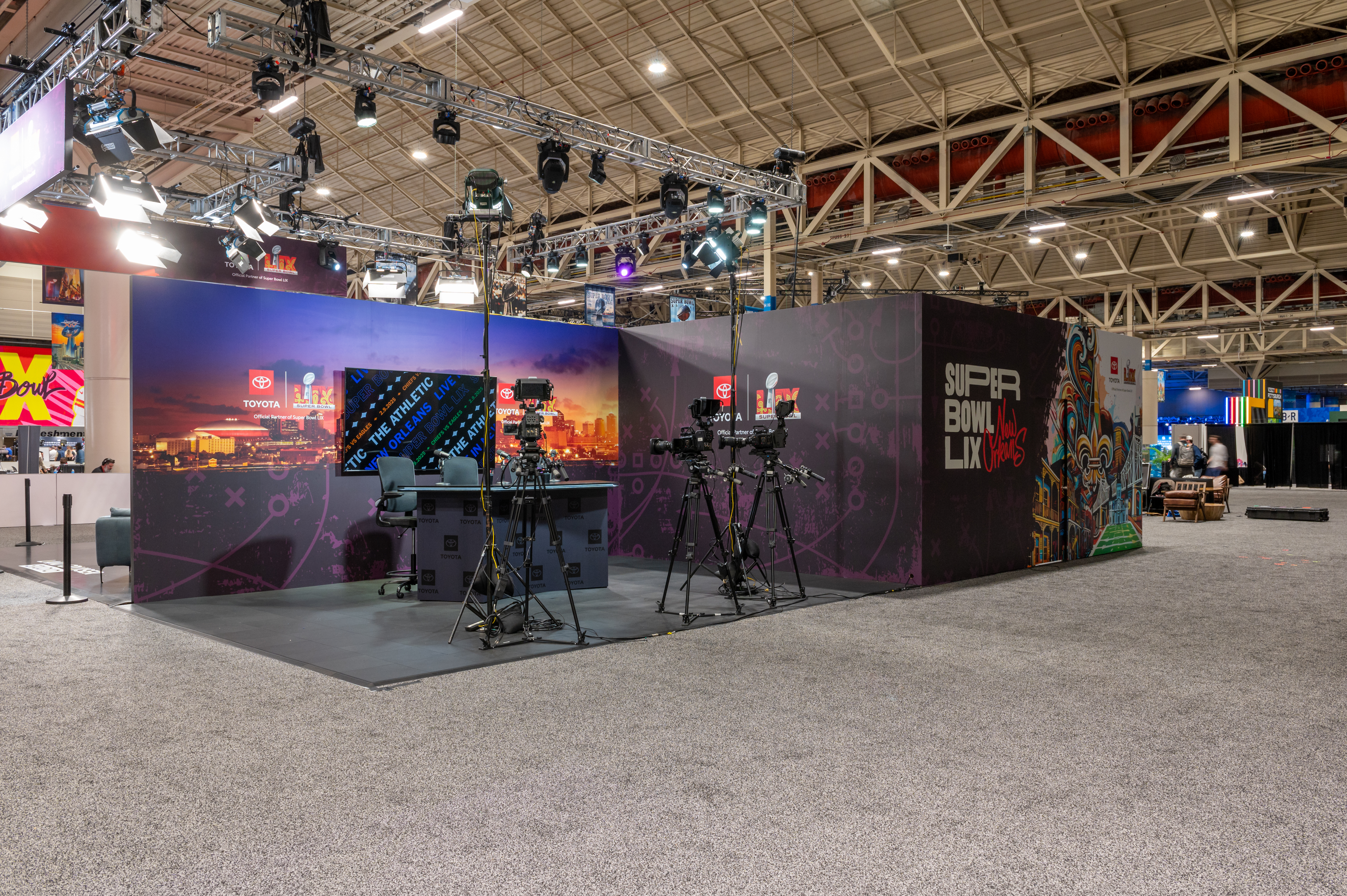 Toyota Media Center in action — Super Bowl LIX New Orleans