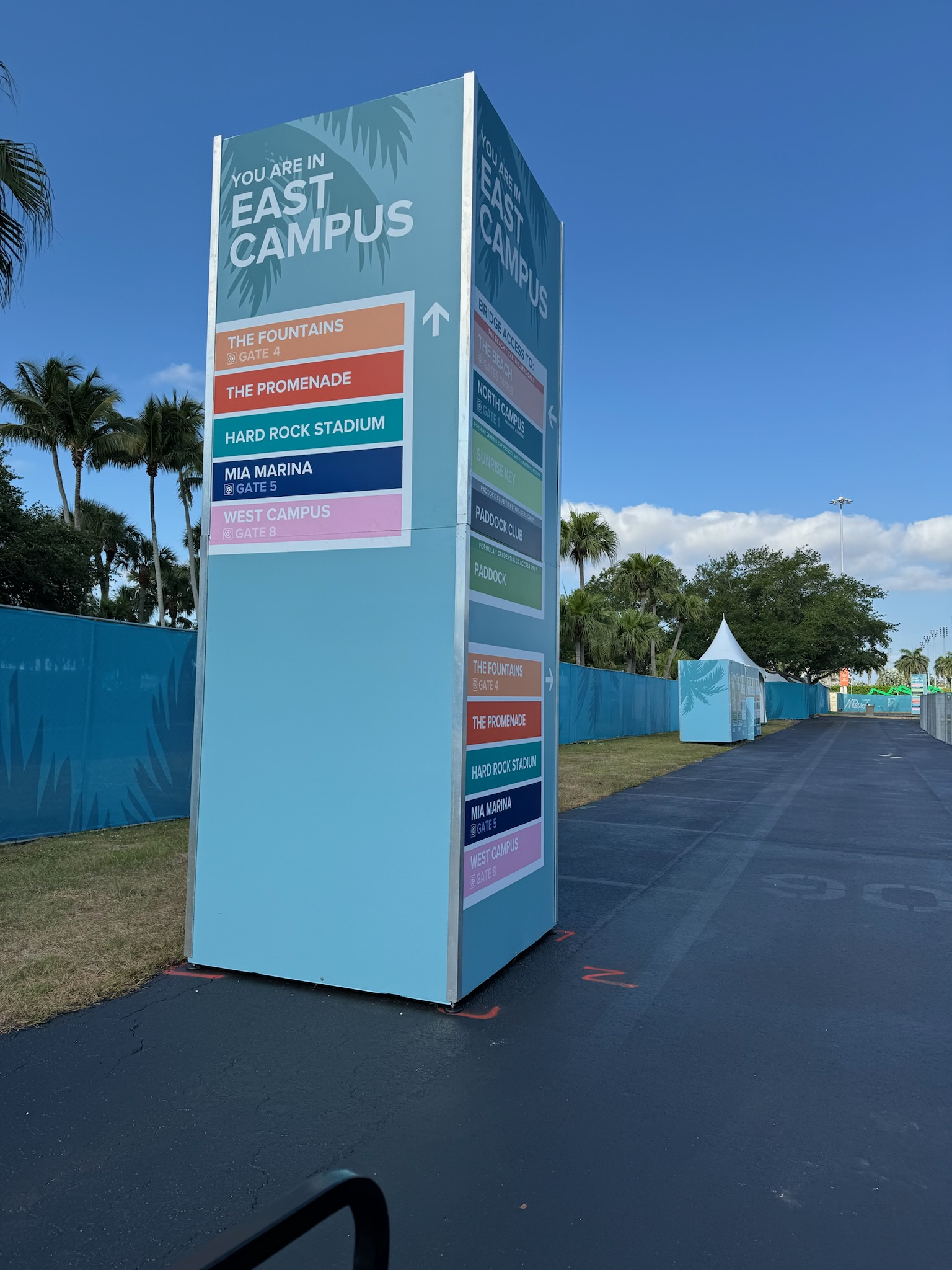 Campus zone signage