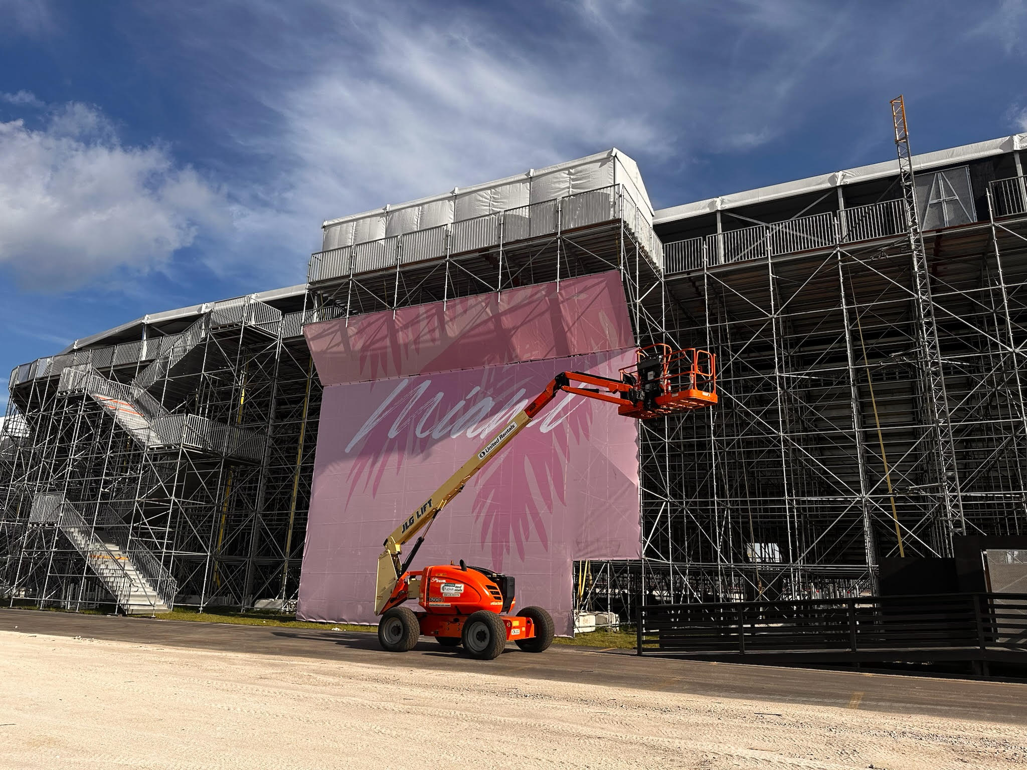 F1 Miami branded environment detail