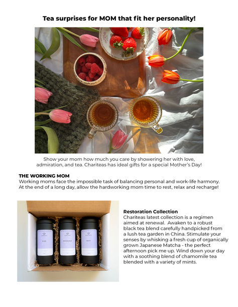 Tea Surprises for Mom that fit her personality!