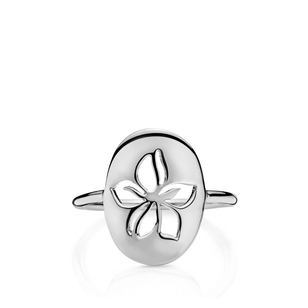 HIBISCUS RING Silber