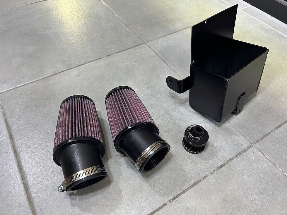 Miniature : Bac  batterie deporte aluminium bmw ninet montage filtre à air knAluminum rear b