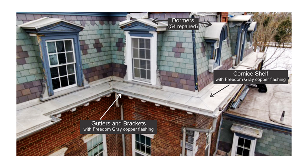 Cornice Shelf and Dormers  with arrows 