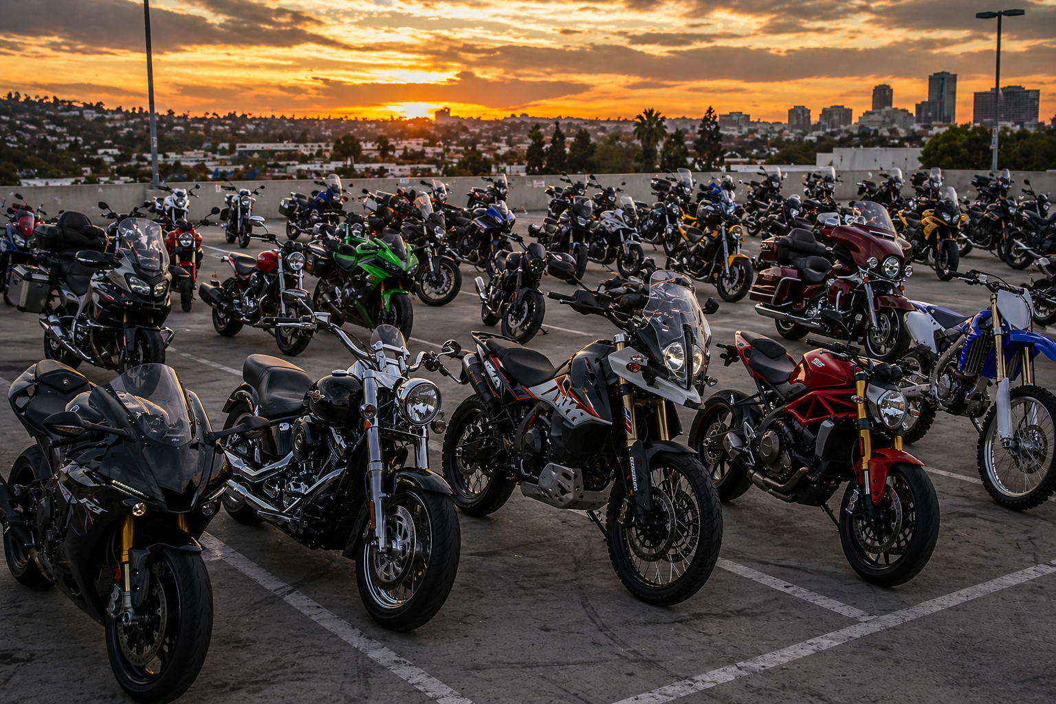 Motorcycle Parking lot