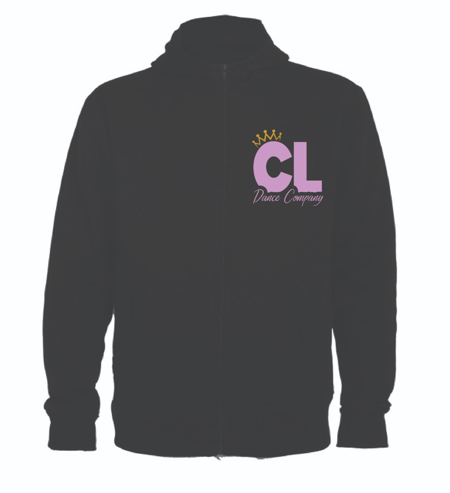 Cassie Leen Dance Academy Diamond  black Zip Hoodie