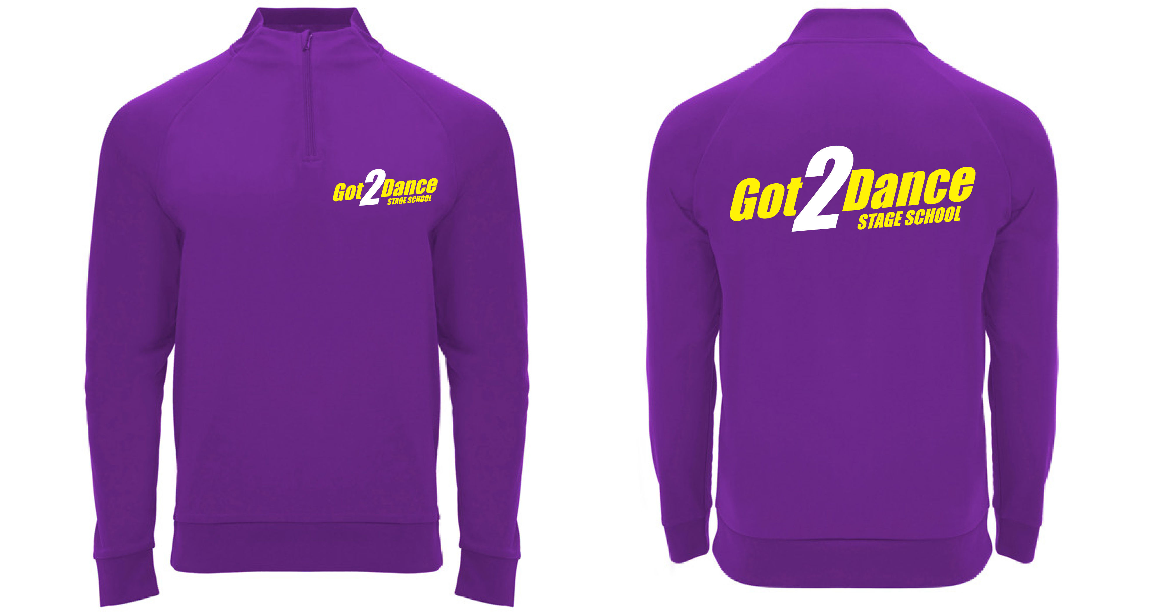 Purple GOT 2 STAGE SCHOOL Sports 1/4 zip