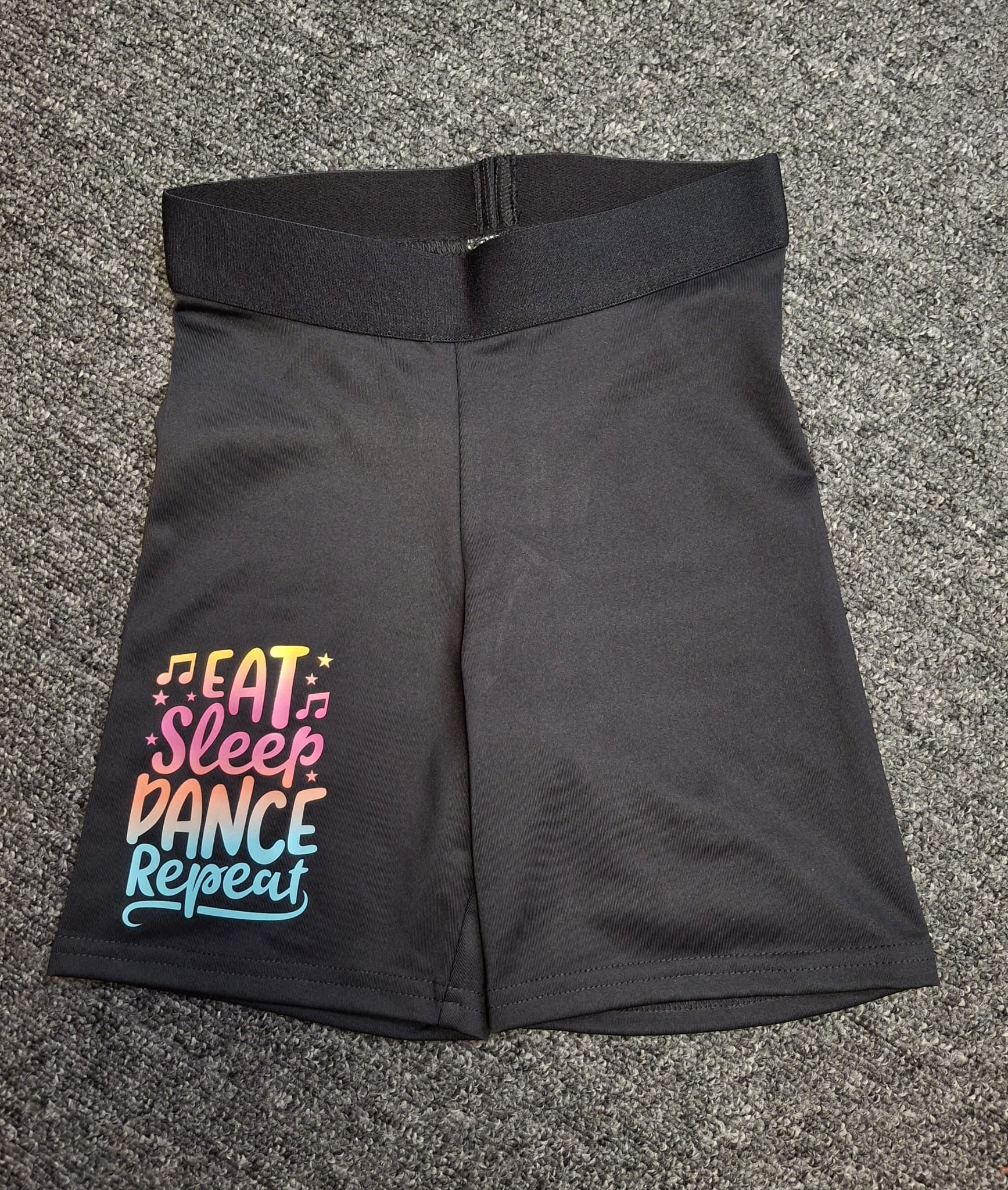Eat, sleep dance, repeat sports bicycle shorts