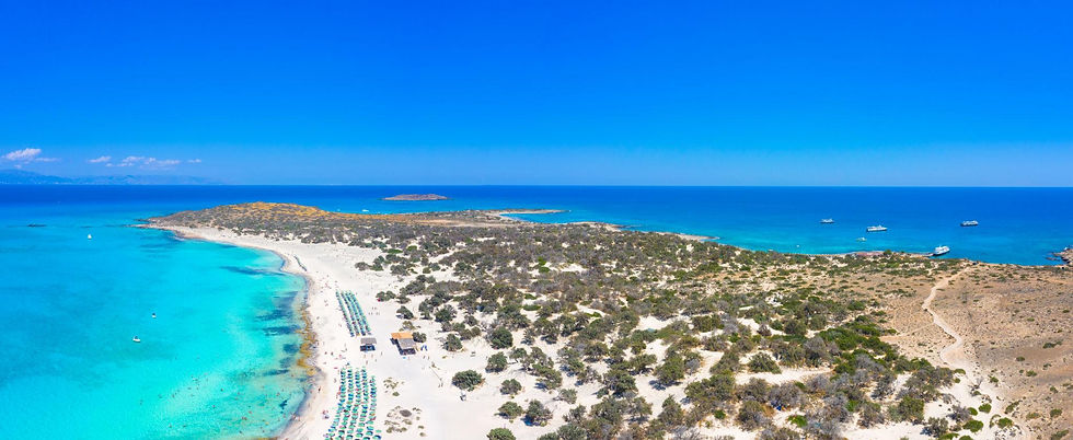 Nissos Chrissi iz zraka