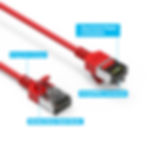 Thumbnail: 2Ft Cat.8 U/FTP Slim Ethernet Network Cable Black 30AWG