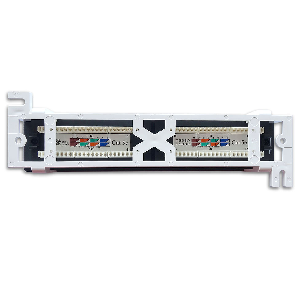 Thumbnail: Cat.5E 110 Type Patch Panel 12Port Vertical w/Bracket