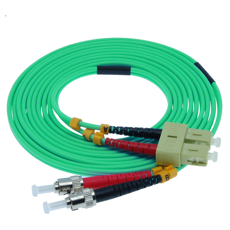 Thumbnail: 2m SC-ST 10Gb 50/125 OM3 M/M Duplex Fiber Cable