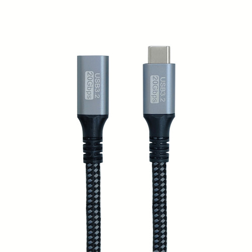 CHENLENIC 90Degree 20Gbps USB C 3.2 Extension Cable, USBC 3.2 Gen2 Type-c Male To Female Extender Cable Ultra 4K@60Hz 240W Charging 20Gbps Data - View #11