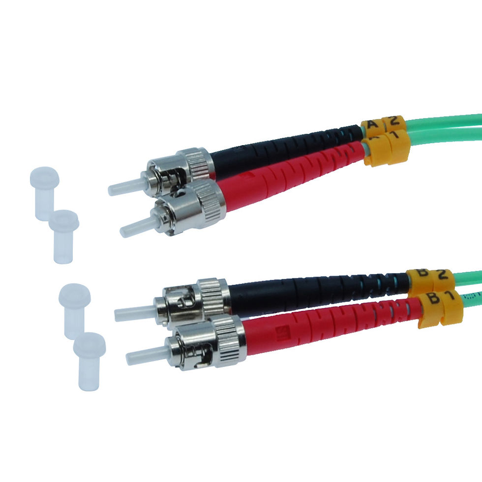 Thumbnail: 3m ST-ST 10Gb 50/125 OM3 M/M Duplex Fiber Cable