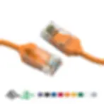 Thumbnail: 4Ft 28AWG Slim Cat6 Ethernet Patch Cable Booted