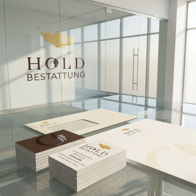 Logo- und Visitenkartendesign für Hold Bestattung, gestaltet von Sarah Payer, Grafikdesign Südoststeiermark bei Fehring