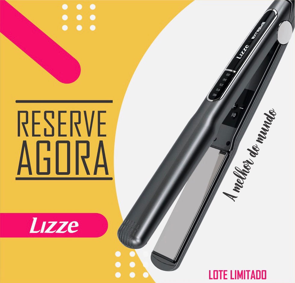Miniatura: Prancha Lizze Extreme 250°C Placas de Titânio 220V