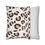 Thumbnail: Pillow cover with a dark brown and blush pink leopard print on a cream background, adding a trendy touch to your space.