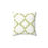 Thumbnail: Faux suede pillow with olive green trellis design on a white background, perfect for modern or boho-style decor.