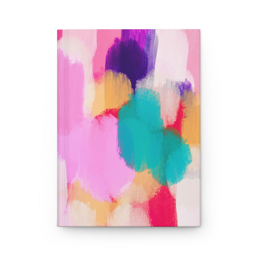 Thumbnail: Radiant Abstract Hardcover Journal- Bold Brushstroke Art Diary