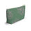 Thumbnail: Green accessory pouch with soft pink floral line art, perfect for stylish storage of cosmetics, toiletries, or essentials.