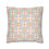 Thumbnail: Cushion cover with vintage-style mosaic tile pattern in mustard yellow, terracotta, and dusty blue on a white background.
