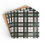 Thumbnail: Corkwood coaster with classic holiday plaid pattern in green, red, white, and black for a traditional festive look