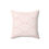 Thumbnail: Faux suede pillow with a soft blush pink scalloped wave pattern on a clean white background.