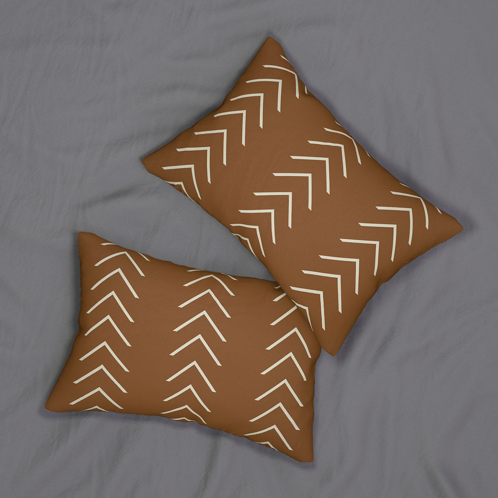 Thumbnail: Clay Chevron Arrow Lumbar Pillow