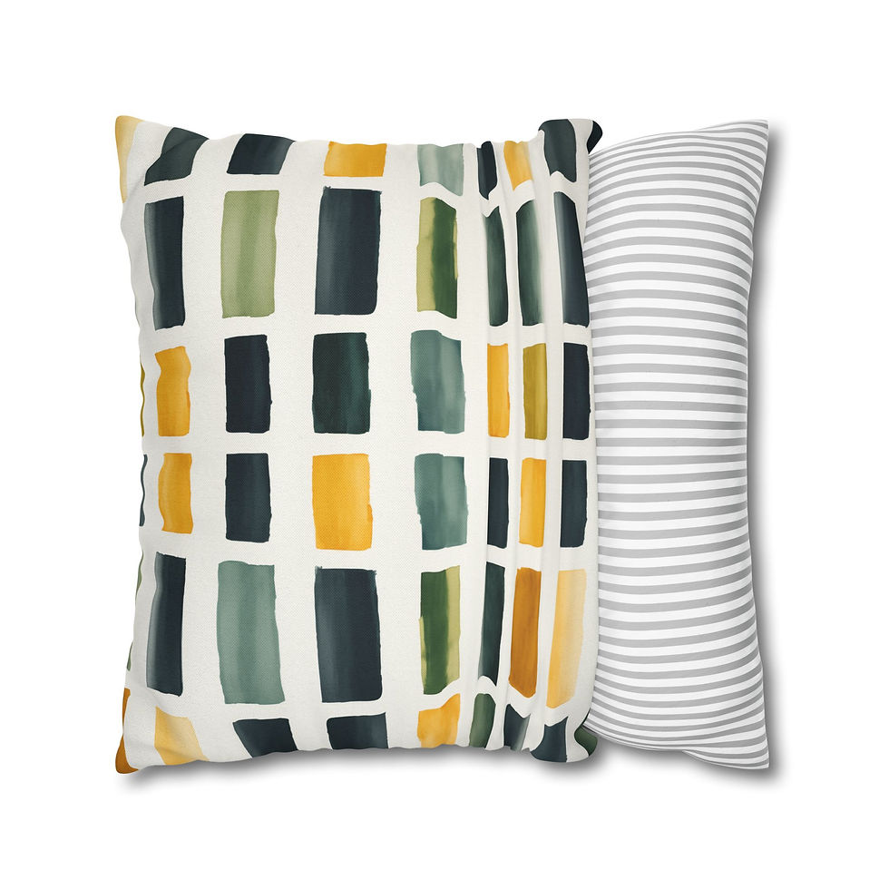 Thumbnail: Modern Geometric Block Pillow Cover