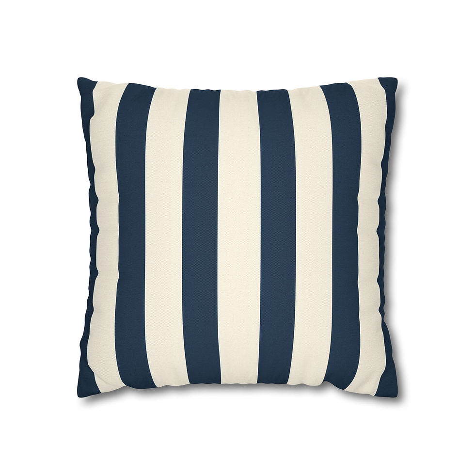 Thumbnail: Navy Stripe Pillow Cover