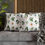 Thumbnail: White pillow cover with scattered illustrations of potted houseplants including fiddle leaf fig, monstera, calathea, and othe