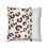 Thumbnail: Pillow cover with a dark brown and blush pink leopard print on a cream background, adding a trendy touch to your space.