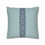 Thumbnail: Pillow cover in soft blue with a bold vertical navy stripe featuring a geometric diamond and line pattern down the center.