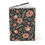 Thumbnail: Hardcover journal with blush pink floral pattern and green leaves on a dark background – botanical flower print diary.