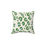 Thumbnail: Faux suede pillow with modern green and gray leopard print on a cream background, perfect for bold and stylish home decor.