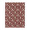Thumbnail: Velveteen microfiber blanket with white wildflowers, green leaves, and red berries on a burgundy background in a holiday flor