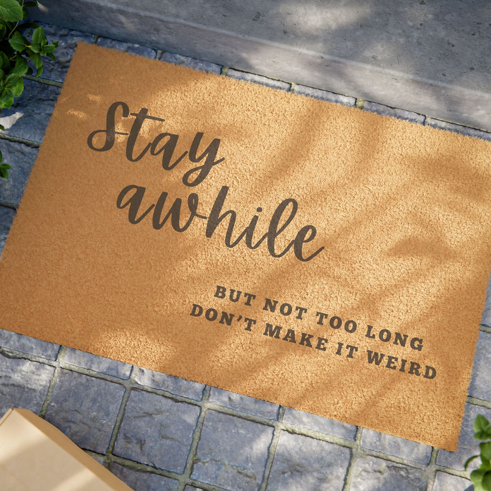 Thumbnail: Stay Awhile Doormat 