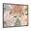 Thumbnail: Framed canvas art featuring soft watercolor floral design in pastel tones with lush green leaves and delicate petal details.
