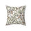 Thumbnail: Faux suede pillow with illustrated leopards and green foliage on a cream background, perfect for nature-inspired interiors.