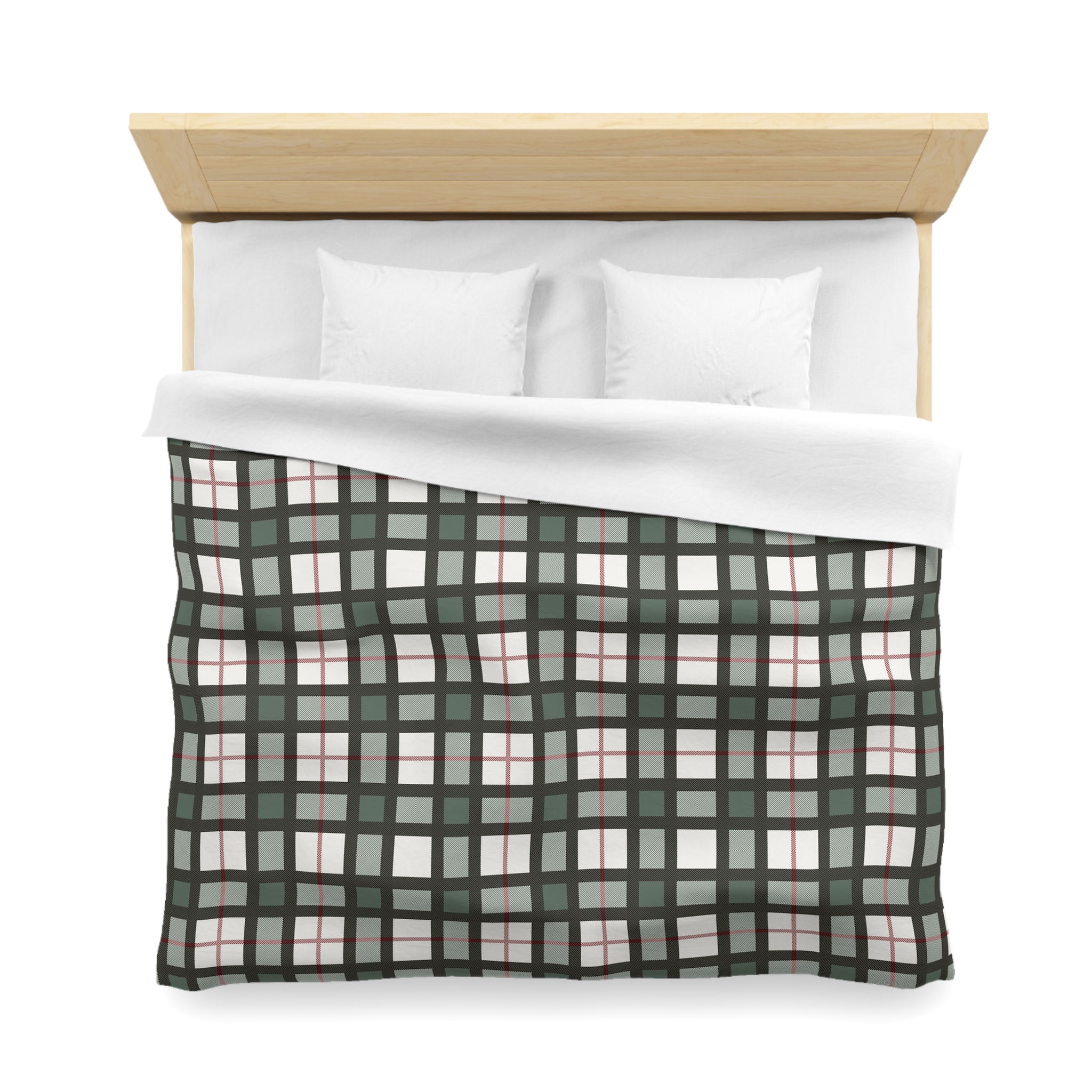 Heritage Holiday Plaid Microfiber Duvet Cover