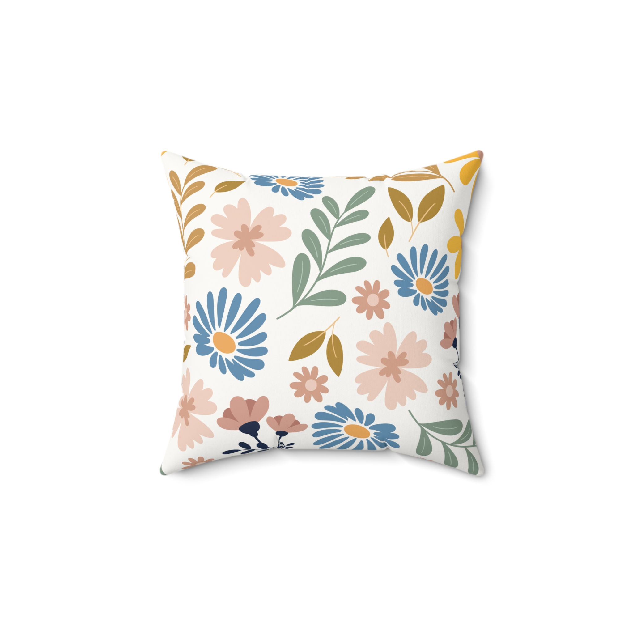 Floral Faux Suede Pillow - Cozy Decor for Home & Gifts