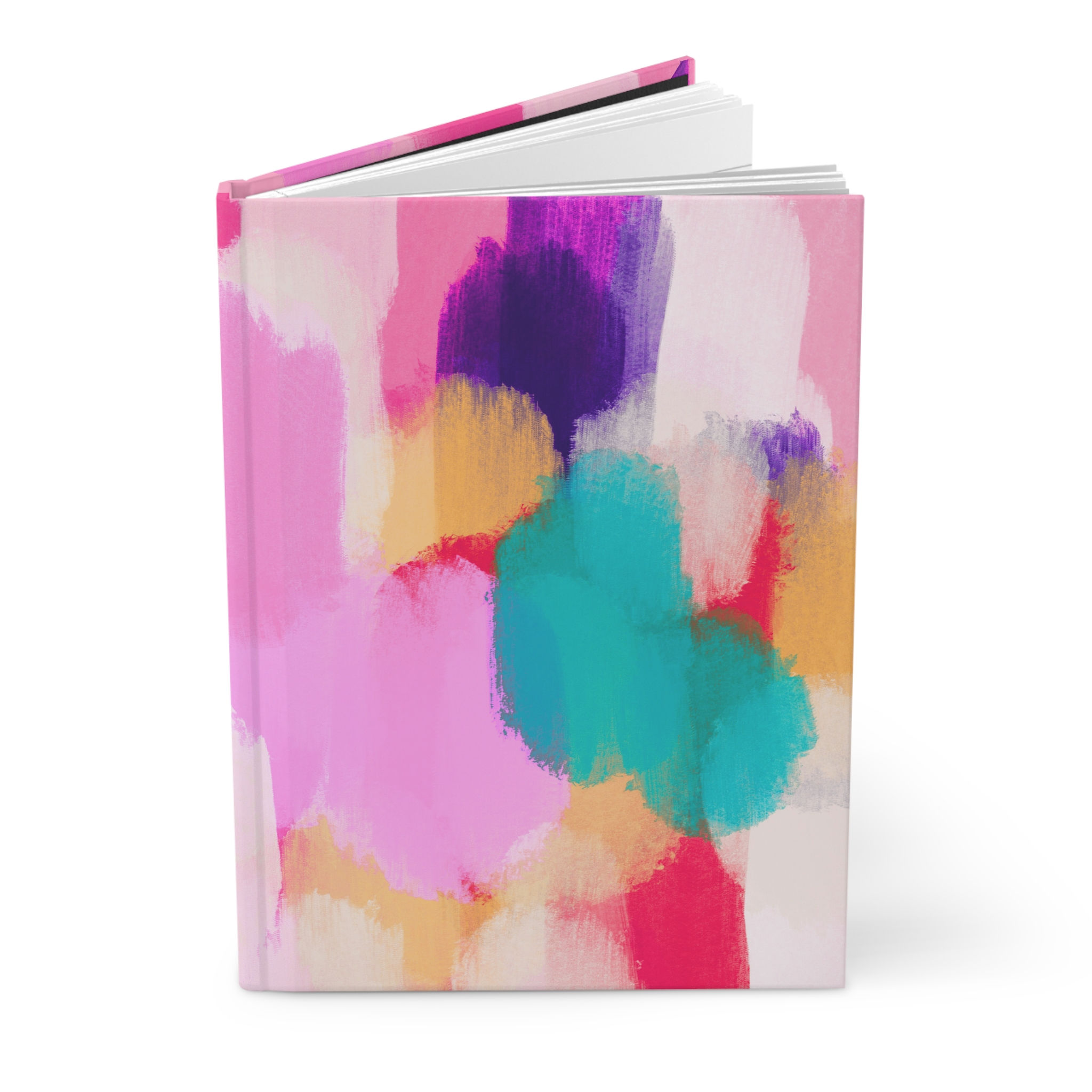 Radiant Abstract Hardcover Journal- Bold Brushstroke Art Diary