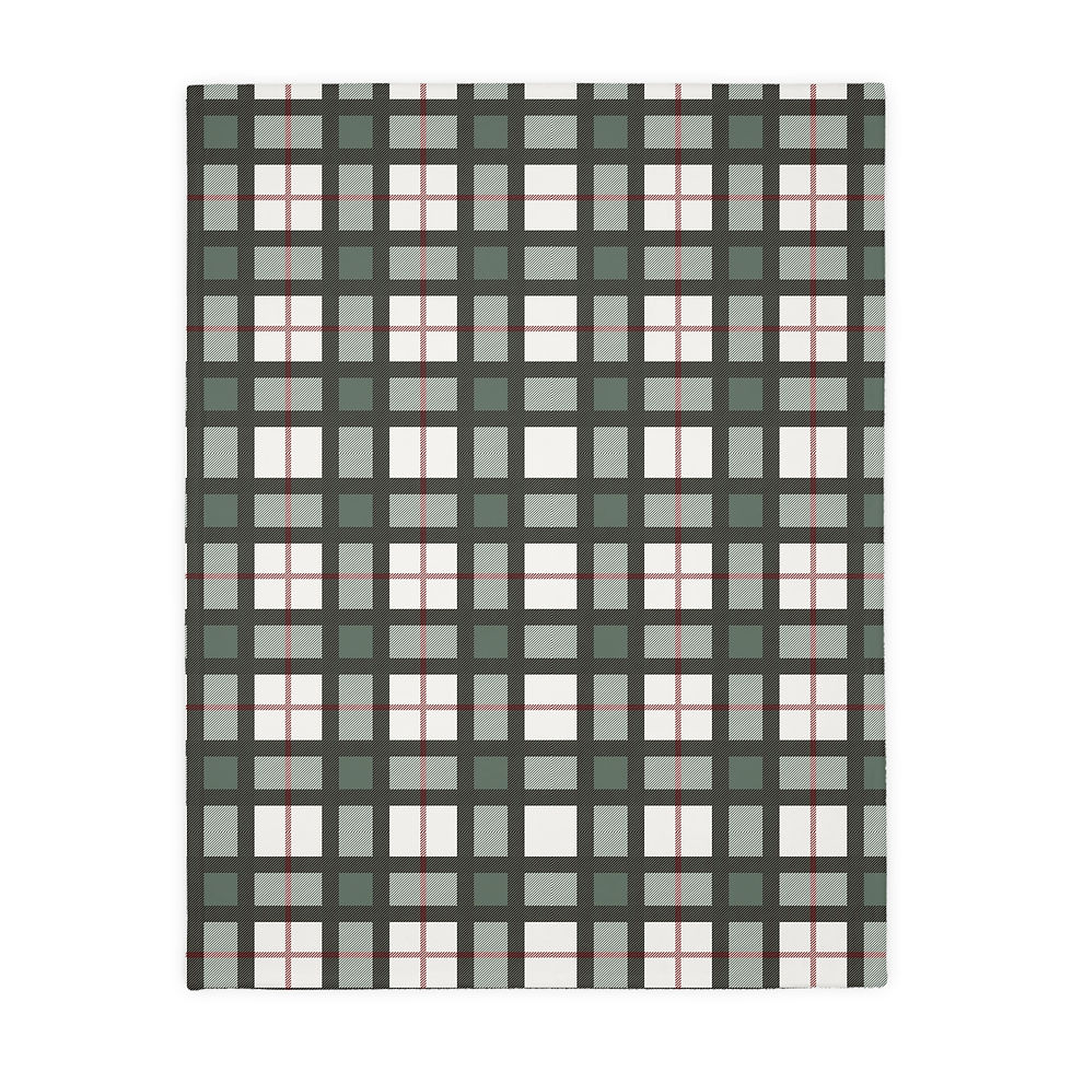Thumbnail: Heritage Holiday Plaid Velveteen Microfiber Blanket