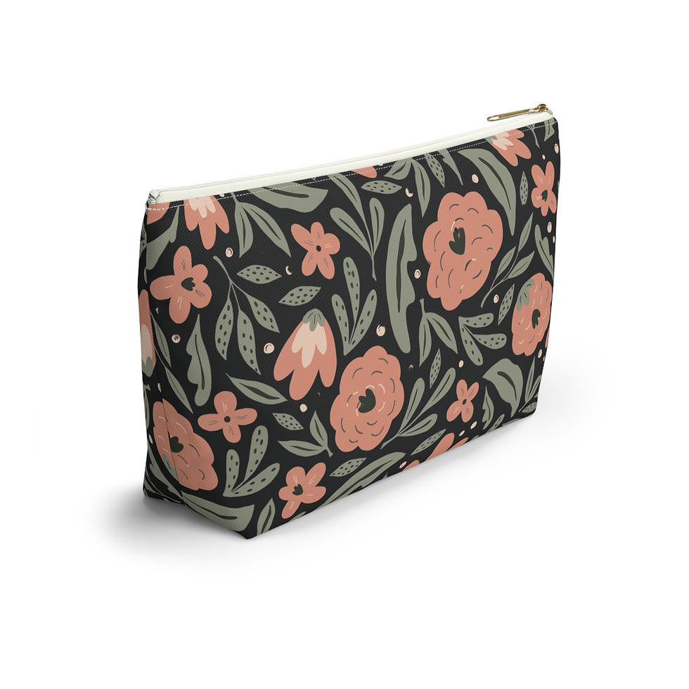 Thumbnail: Midnight Bloom Botanical Accessory Pouch