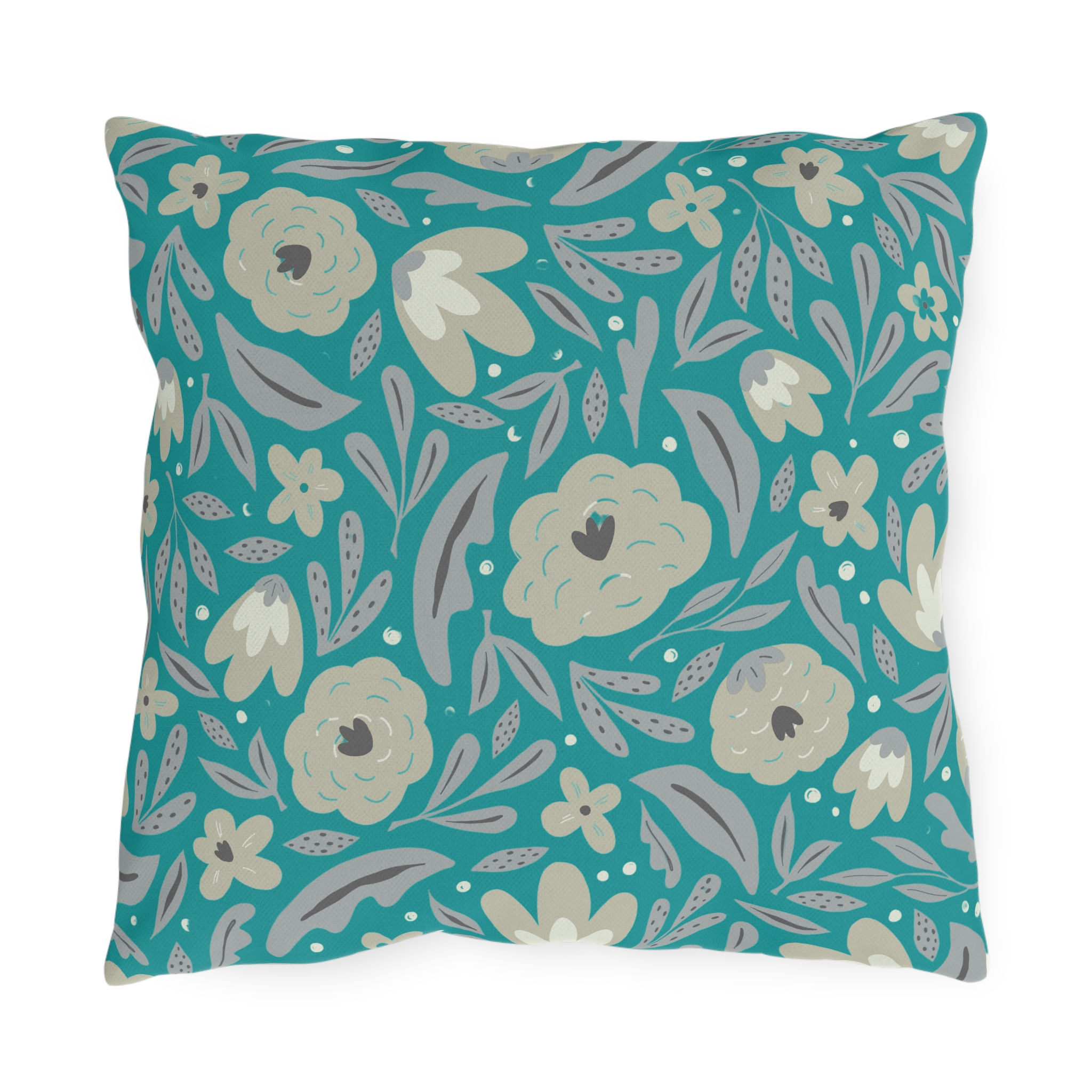 Floral Outdoor Pillows - Cozy Decorative Cushions for Patios and Gardens