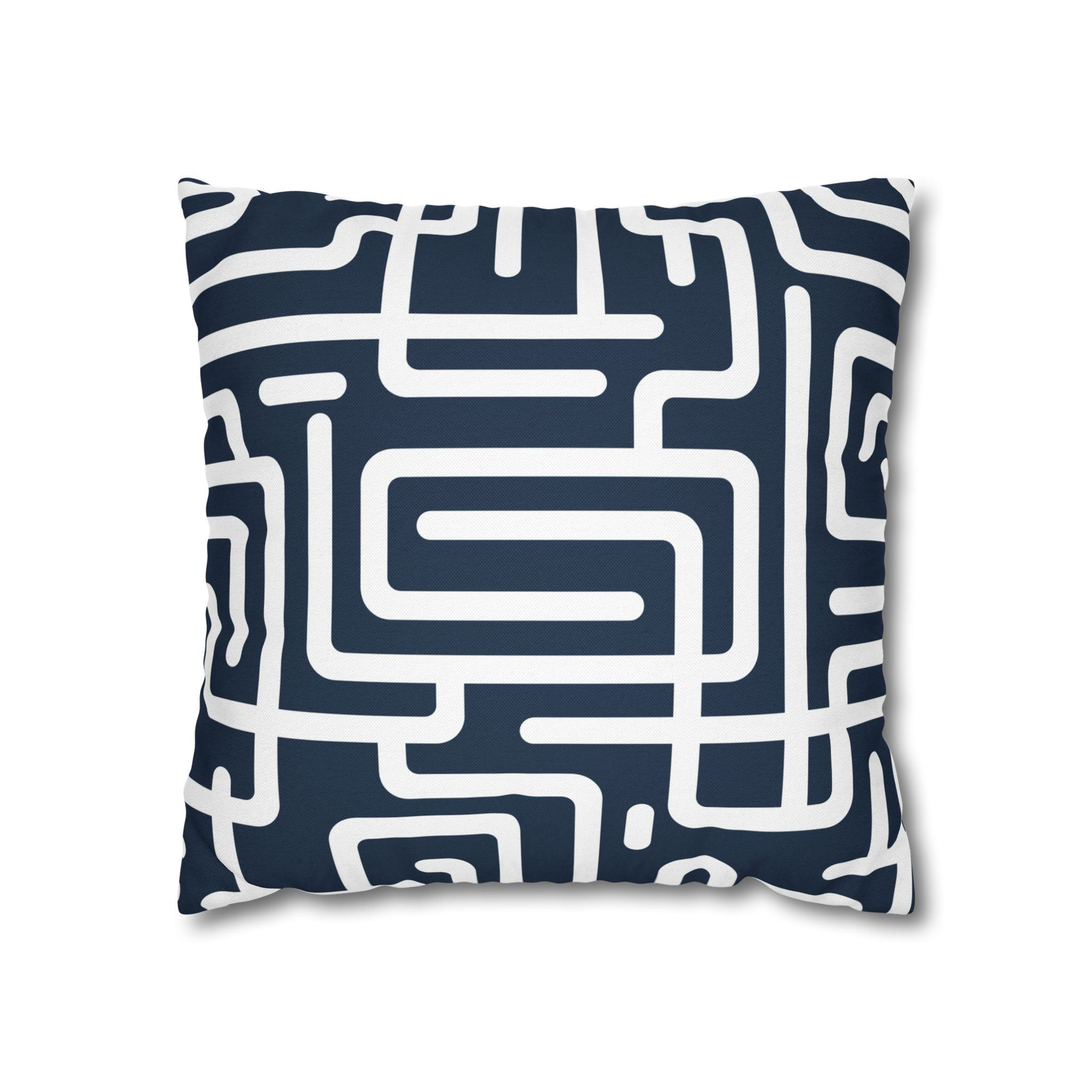 Nautical Maze Pillow Cover