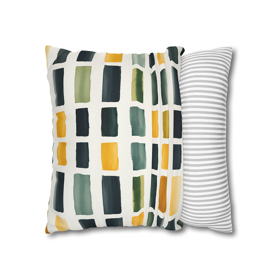 Thumbnail: Modern Geometric Block Pillow Cover